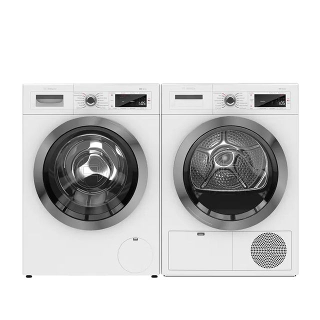Bosch 800 Series White Laundry Pair -0