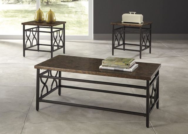 Signature Design by Ashley® Tippley 3 Piece Brown Occasional Table Set  1