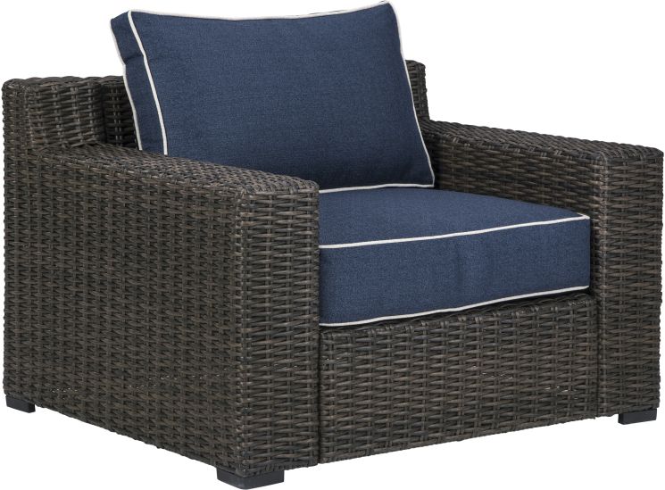 Signature Design by Ashley® Grasson Lane Brown/Blue Lounge Chair with Cushion-P783-820