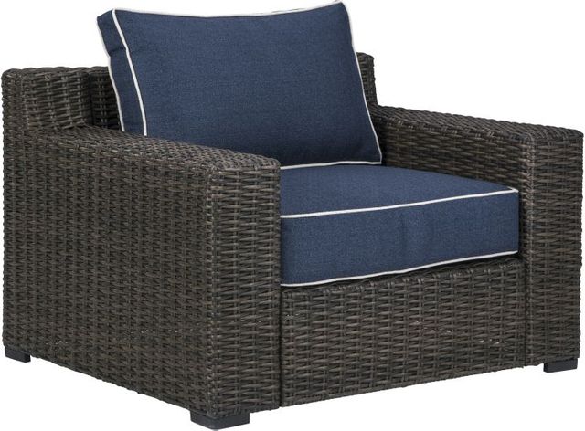 Signature Design by Ashley® Grasson Lane Brown/Blue Lounge Chair with Cushion-P783-820-0