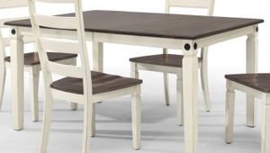 Intercon Glennwood White/Charcoal Dining Table