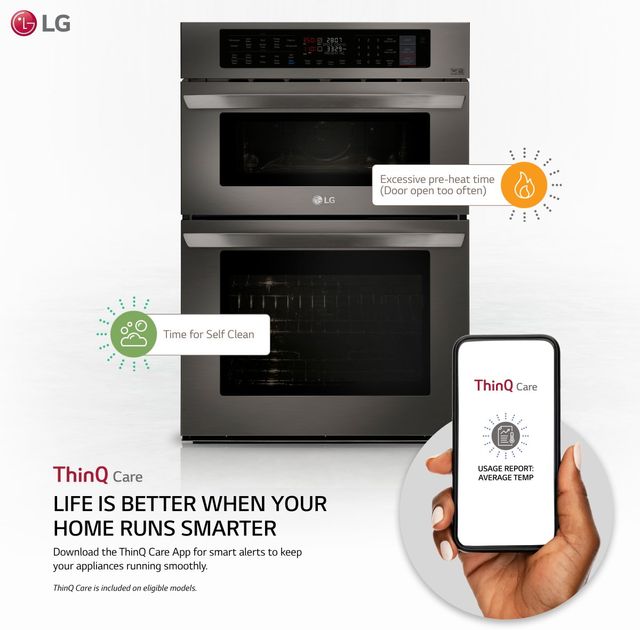 LG 30” Black Stainless Steel Electric Built In Oven/Microwave Combo-1