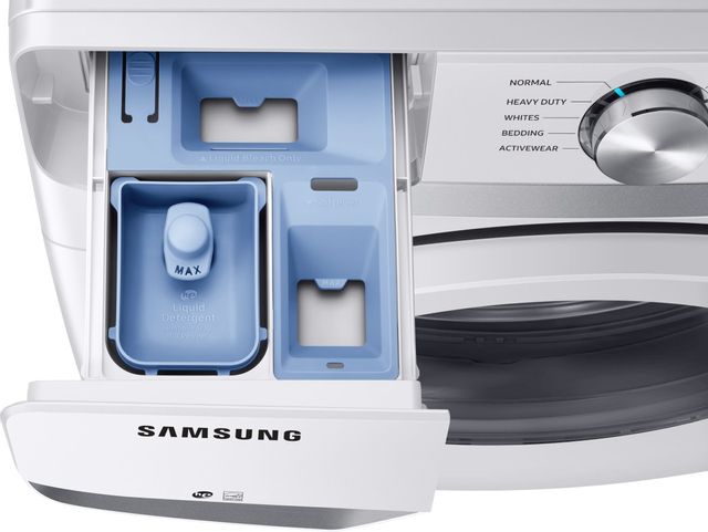 Samsung 6000 Series 4.5 Cu. Ft. White Front Load Washer 8