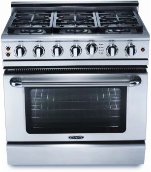 Capital Precision™ 36" Stainless Steel Free Standing Gas Range-1