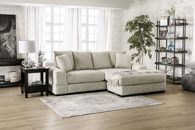 Furniture of America® Ainsley 2 Piece Beige Sectional 3