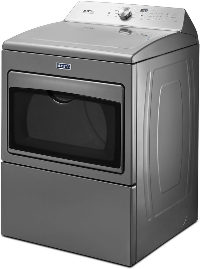 Maytag® 7.4 Cu. Ft. Metallic Slate Front Load Gas Dryer 4