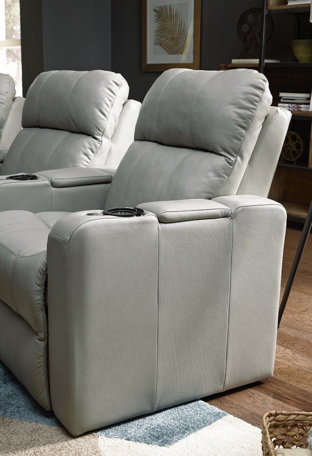 Palliser® Furniture Soundtrack 3-Piece Gray Theater Seating 1
