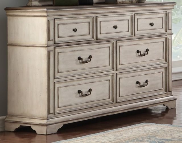 New Classic® Furniture Anastasia King Antique Bisque Bedroom Set 6