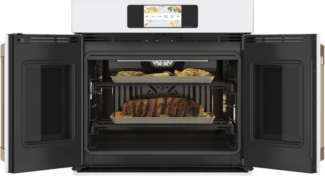 Café™ Professional Series 30" Matte White Smart Built In Convection French Door Single Wall Oven-2