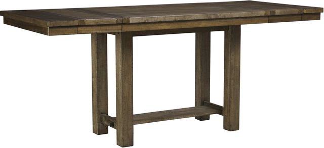 Signature Design by Ashley® Moriville Grayish Brown Counter Height Dining Table-0