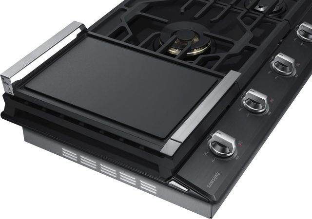 Samsung 36" Fingerprint Resistant Black Stainless Steel Gas Cooktop 5