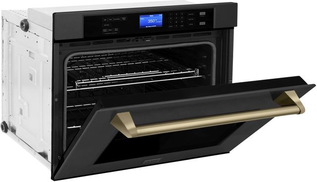 ZLINE Autograph Edition 30" Black Stainless Steel Single Electric Wall Oven  5