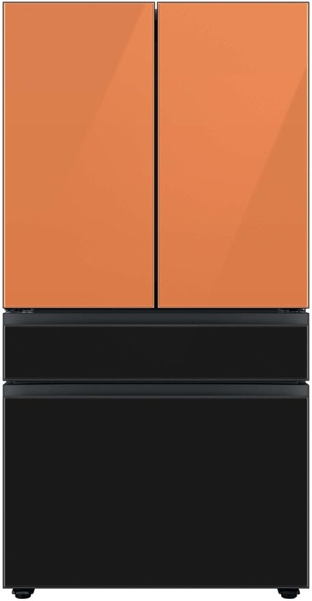 Bespoke Series 36 Inch Smart Freestanding Counter Depth 4 Door French Door Refrigerator with 22.9 Total Capacity with Charcoal Panels-2