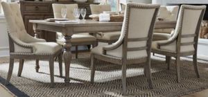 Liberty Americana Farmhouse 7-Piece Beige/Dusty Taupe Dining Table Set