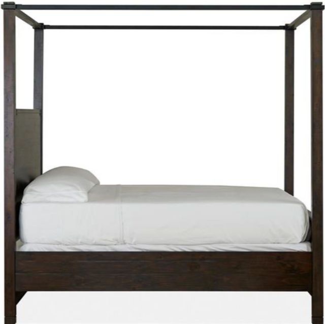 Magnussen Home® Pine Hill Rustic Pine Complete Queen Poster Bed-2