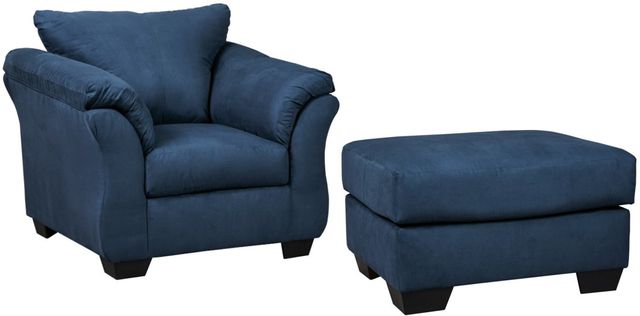 Signature Design by Ashley® Darcy 2-Piece Blue Living Room Chair Set