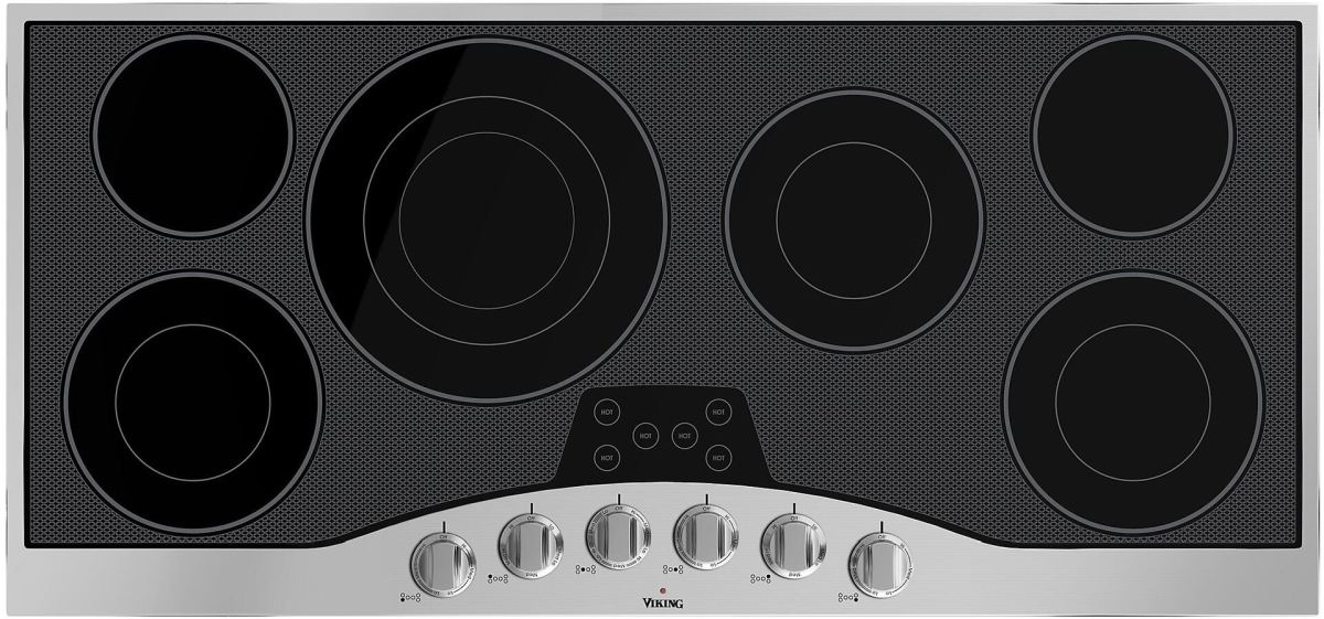 Viking® Professional Series 45" Stainless Steel/Black Glass Electric Cooktop