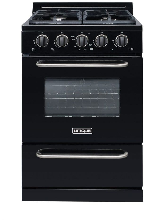 Unique Classic 24 3.1 Cu. Ft. Freestanding Gas Range (UGP-24G OF1) - White