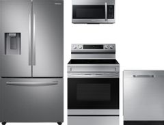 Samsung 4 Piece Kitchen Package-Stainless Steel-SAKITNE63A6511SS-2