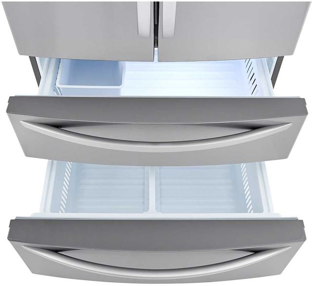 Réfrigérateur à portes françaises de 36 po LG® de 26,9 pi³ - Acier inoxydable résistant aux traces de doigts 5