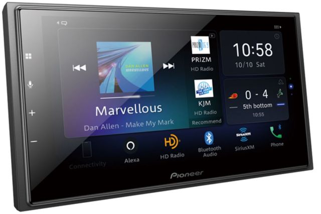 Pioneer DMH-W4660NEX In-Dash Multimedia Receiver with 6.8" WVGA Capacitive Touchscreen Display 1
