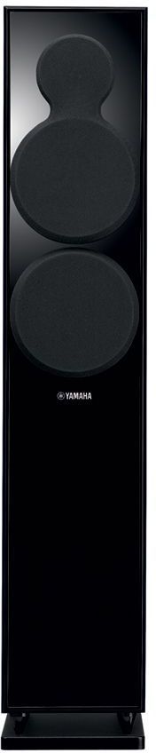 Yamaha® Piano Black 6.5" Floor Standing HD Movie Speaker 1