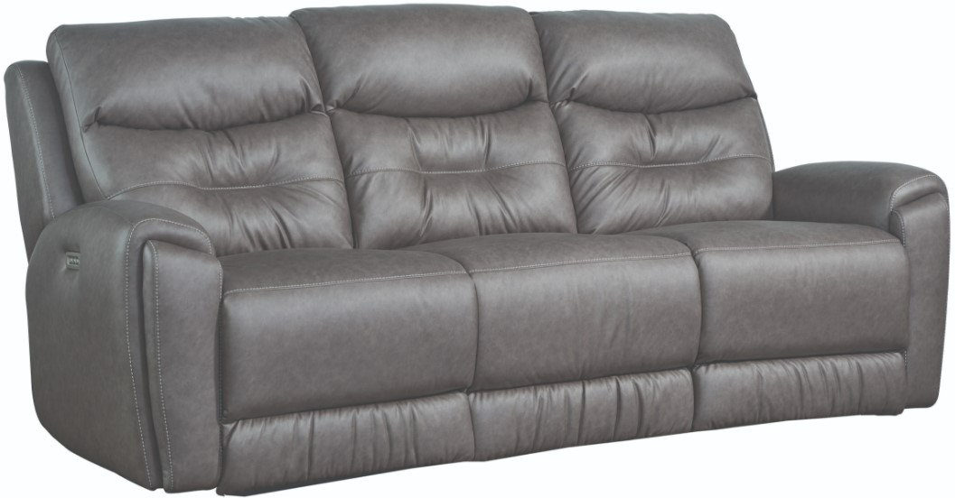 Brighton gray faux best sale leather motion console loveseat