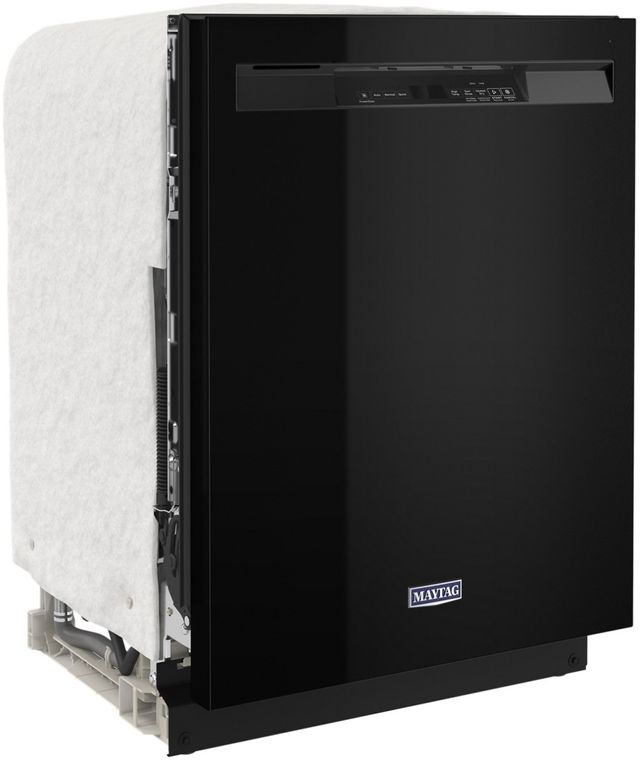 Maytag® 24" Black Front Control Built In Dishwasher-3