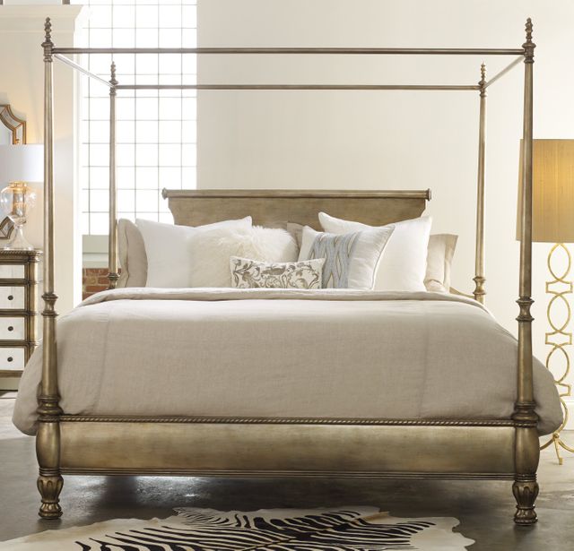 Hooker® Furniture Montage Gold King Canopy Bed-0