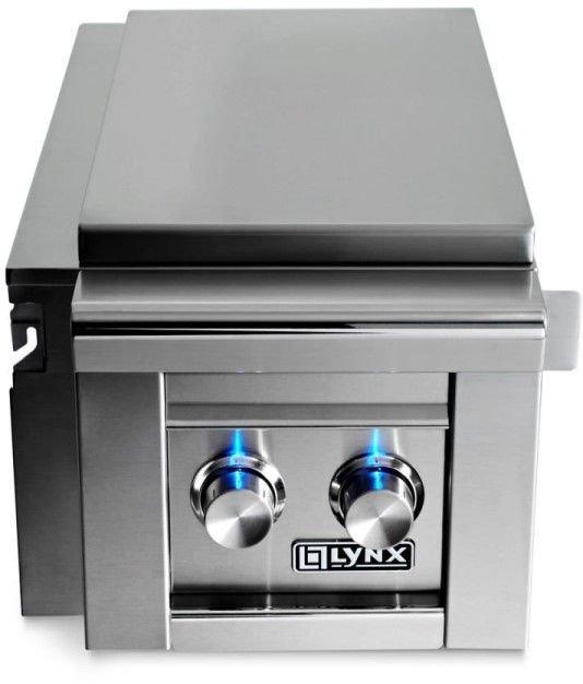 Lynx® Stainless Steel Cart-Mounted Double Side Burner-1
