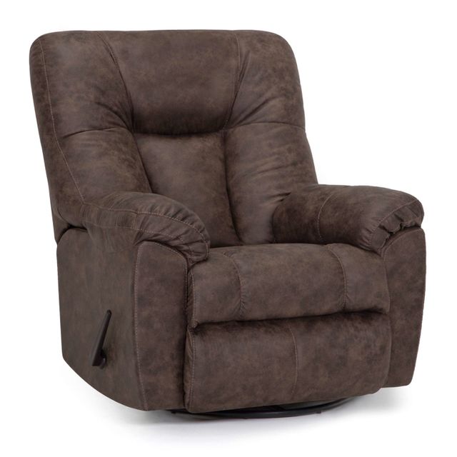 Connery Coffee Swivel Recliner-1