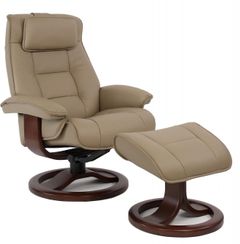 Fjords® Classic Comfort Mustang R Stone Small Recliner