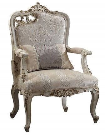 ACME Furniture Picardy Antique Pearl Left Leaves Chair