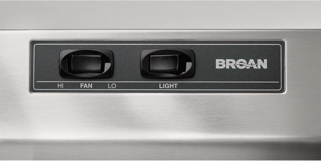 Broan® 42000 Series 30" Black Under Cabinet Range Hood 10