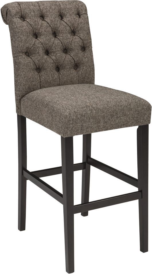 Signature Design by Ashley® Tripton Graphite Bar Height Upholstered Bar Stool-0