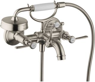 AXOR Montreux Brushed Nickel 2-Handle Wall-Mounted Tub Filler with Lever Handles and 1.8 GPM Handshower