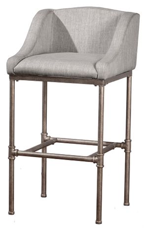 Hillsdale Furniture Dillon Textured Silver Stationary Counter Stool