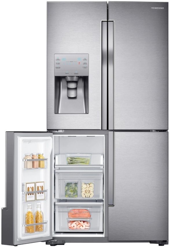 Samsung 23 Cu. Ft. Counter Depth 4-Door Flex™ Refrigerator-Stainless Steel 7