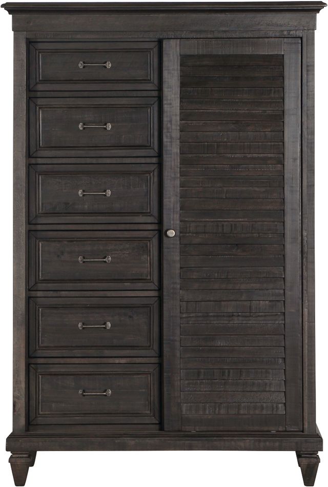 Magnussen Home® Calistoga Weathered Charcoal Gentleman's Chest-0