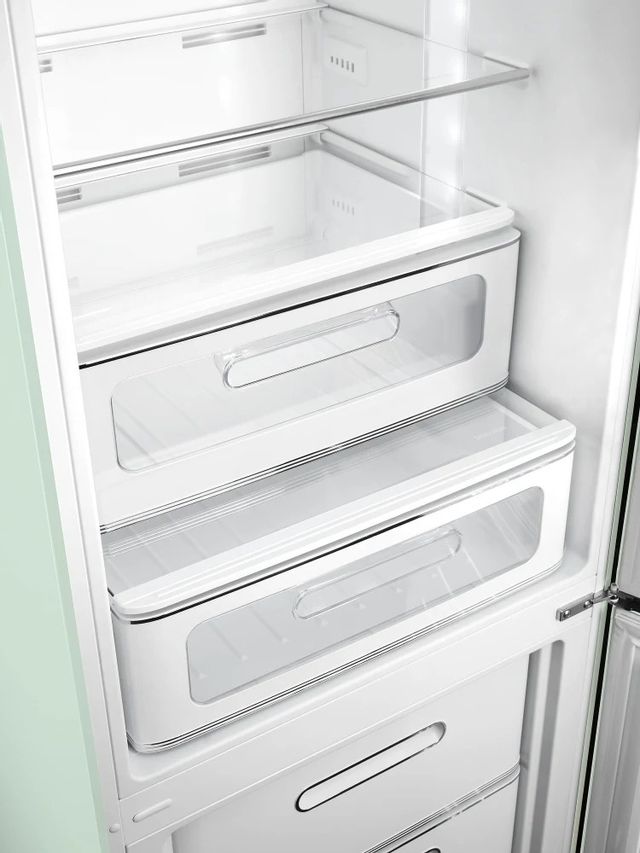 Smeg 50's Retro Style Aesthetic 11.7 Cu. Ft. Pastel Green Bottom Freezer Refrigerator 3