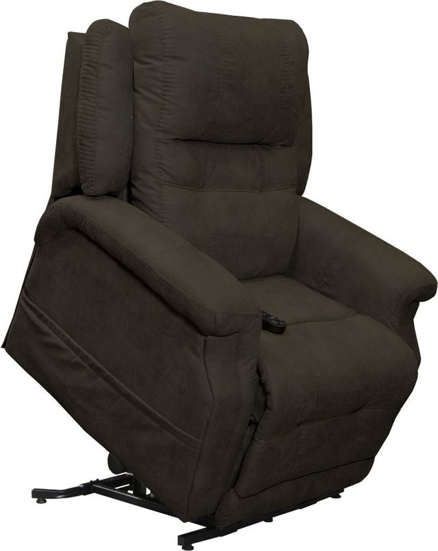 Catnapper® Haywood Chocolate Power Headrest Power Lift Lay Flat Recliner with Heat and Massage-2
