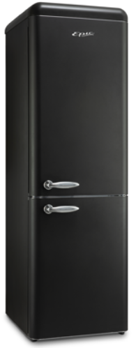 Epic® 11.0 Cu. Ft. Black Retro Bottom Freezer Refrigerator 2