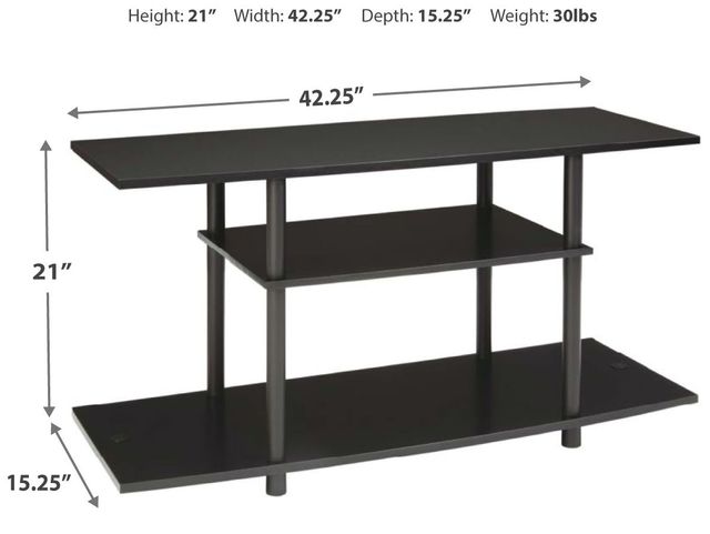 Signature Design by Ashley® Cooperson Black TV Stand 3