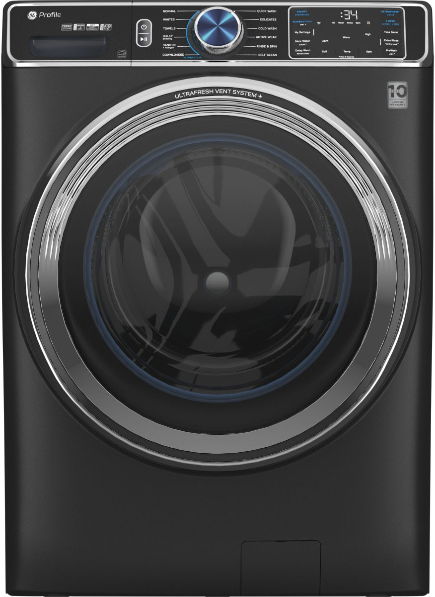 GE Profile™ 5.3 Cu. Ft. Carbon Graphite Front Load Washer
