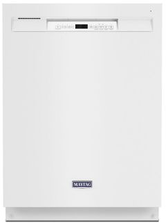 Lave-vaisselle encastré à commandes frontales de 24 po Maytag® - Blanc