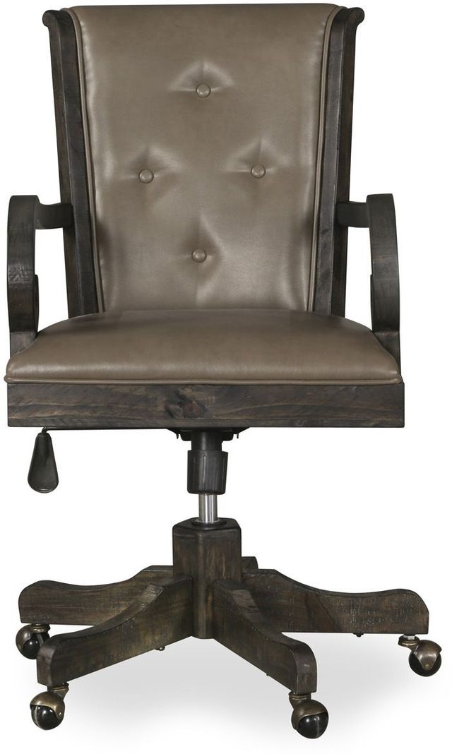 Magnussen Home® Bellamy Peppercorn Upholstered Swivel Chair-0