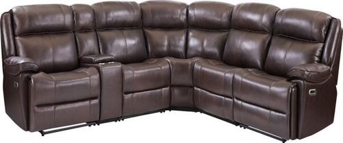 Parker House® Eclipse 6-Piece Florence Brown Sectional Sofa Set