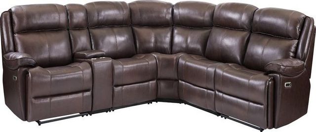 Parker House® Eclipse 6-Piece Florence Brown Power Reclining Sectional