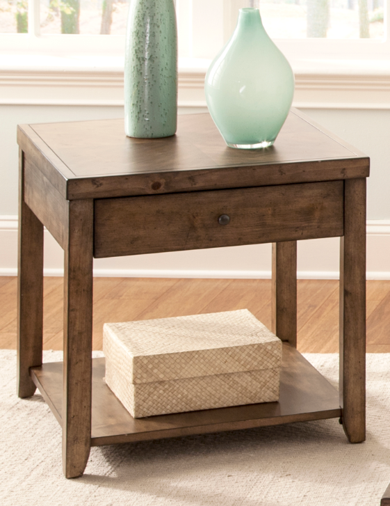 Liberty Furniture Mitchell Nutmeg End Table