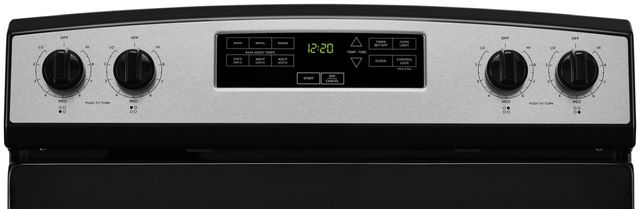 Amana® 30" Black on Stainless Free Standing Electric Range 25